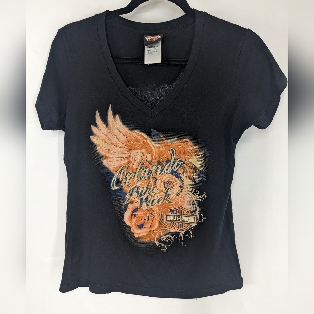 HARLEY DAVIDSON Orlando Bike Week Short Sleeve V-neck Tee